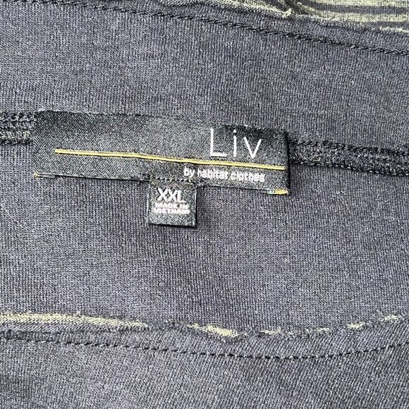 NWT HABITAT LIV DRAWSTRING BOXY SWEATSHIRT TOP CITRON STRIPE Sz 2X- 3X Host Pick - Picture 6 of 9